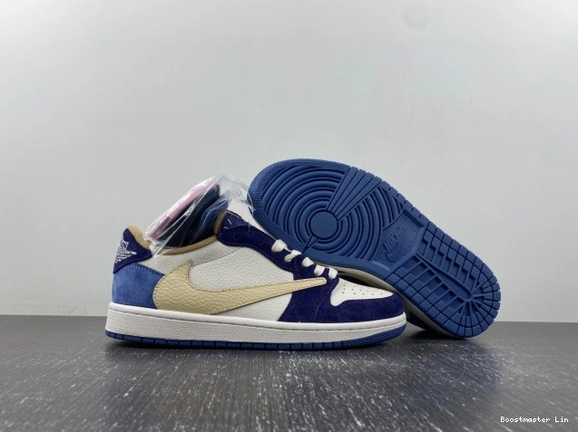 Bmlin shoes JORDAN X DM7866-808 CUSTOM AIR 1 TRAVIS SCOTT 0802